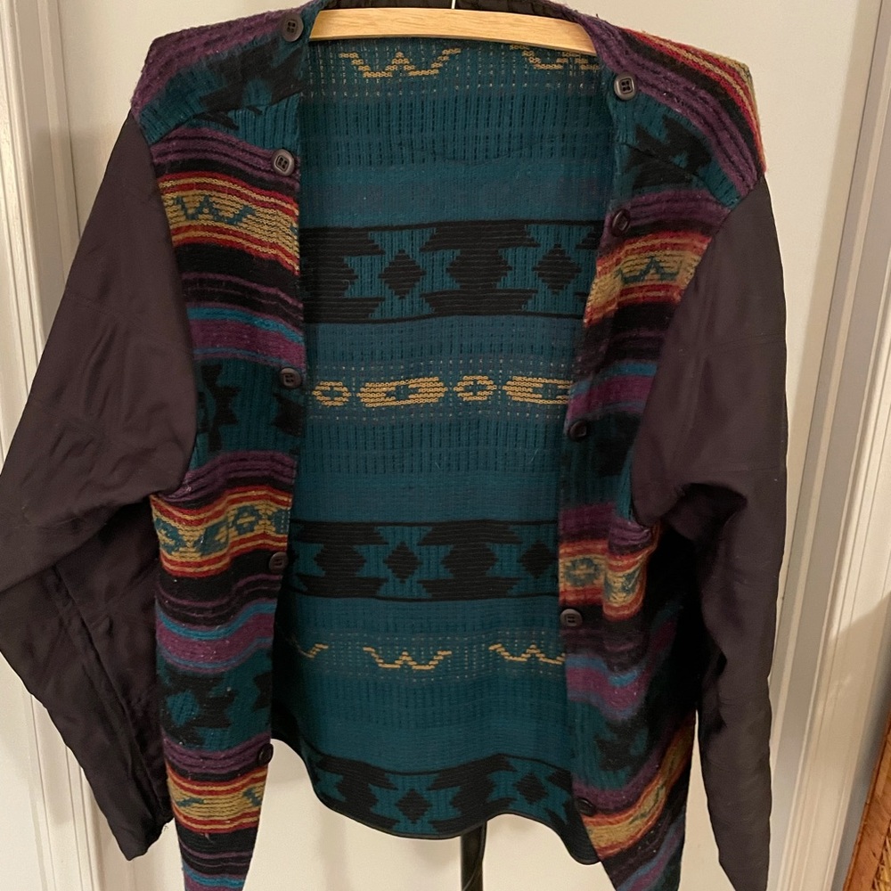 Woolrich coat lining only! Wool nifty pattern size large